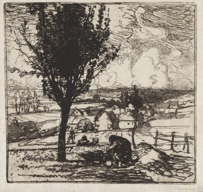 Ansicht von Jouy-le-Moutier von Auguste Louis Lepère