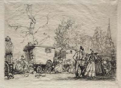 Auf der Messe St. Jean de Mont von Auguste Louis Lepère