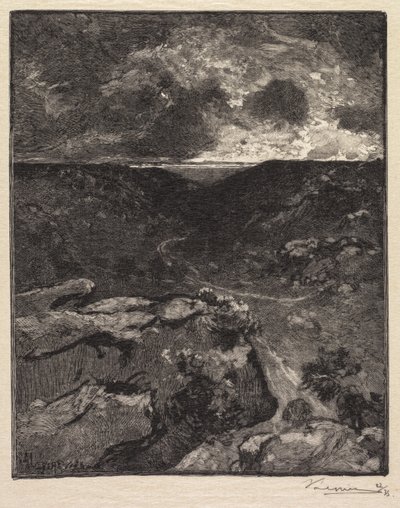 Fontainebleau-Wald: Franchard-Tal (La Forêt de Fontainebleau: La Vallée de Franchard) von Auguste Louis Lepère