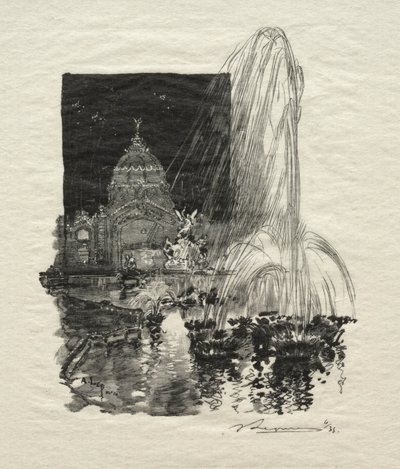 Leuchtende Brunnen von Auguste Louis Lepère