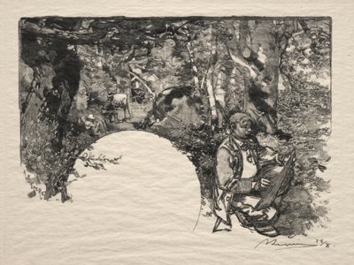 Die Maler, 1890 von Auguste Louis Lepère