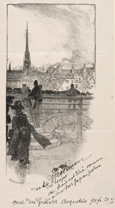 Quai des Grands Augustins von Auguste Louis Lepère