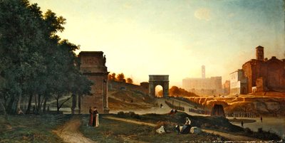 Das Forum bei Sonnenuntergang von Auguste Paul Charles Anastasi
