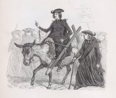 Die Missionare aus den gesammelten Werken von Béranger, 1836 von Auguste Raffet