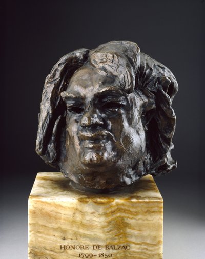 Balzac, Kopf vor der letzten Studie von Auguste Rodin