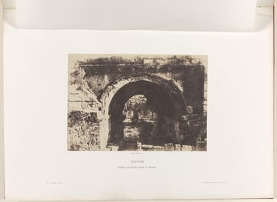 Bogen der Kirche St. Maria der Lateiner, Jerusalem von Auguste Salzmann
