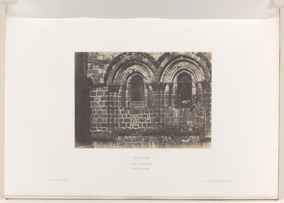 Detail der Fassade der Grabeskirche, Jerusalem von Auguste Salzmann