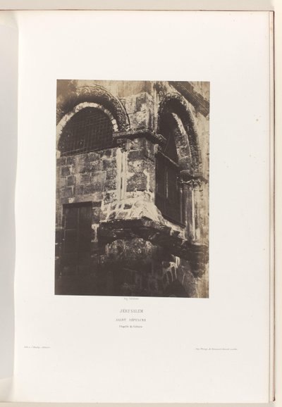 Kapelle der Grabeskirche, Jerusalem von Auguste Salzmann