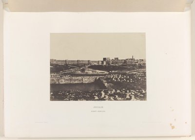 Mamilla-Becken außerhalb der alten Stadtmauer von Jerusalem von Auguste Salzmann