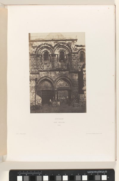 Fassade der Grabeskirche, Jerusalem von Auguste Salzmann