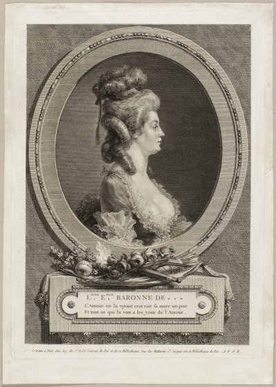 Louise Émilie, Baronin von *** von Augustin de Saint-Aubin