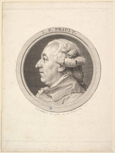 Porträt von L. F. Prault, 1787 von Augustin de Saint Aubin