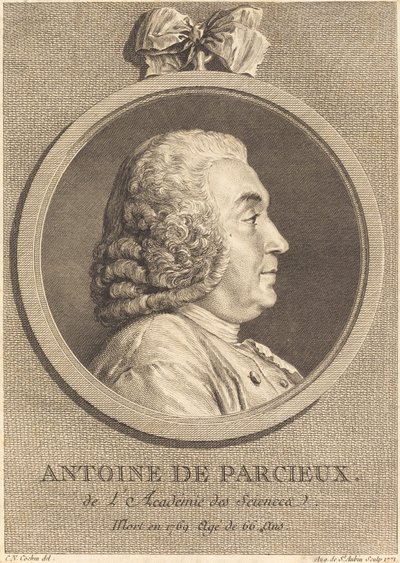 Antoine De Parcieux von Augustin de Saint Aubin after Charles Nicolas Cochin I