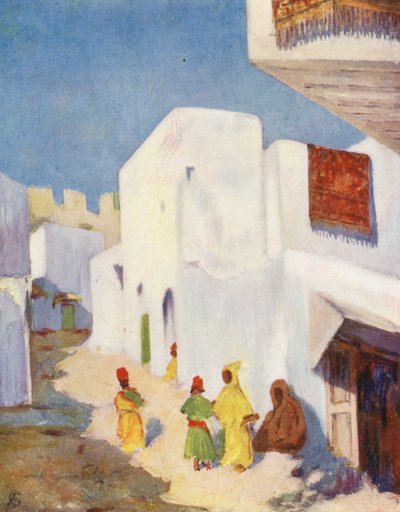 Eine Straße in Tanger von Augustine Fitzgerald