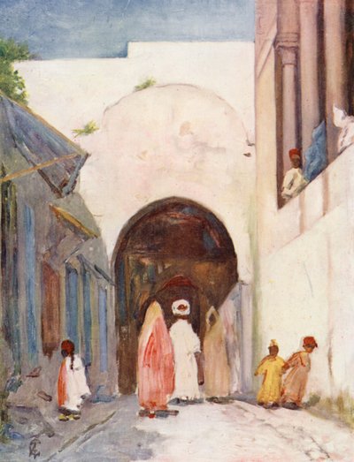 Tür des Großen Moschee, Tunis von Augustine Fitzgerald