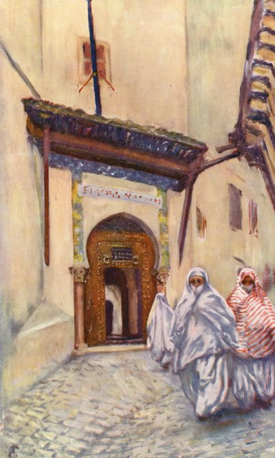 Eingang zur Bibliothèque Nationale, Algier von Augustine Fitzgerald