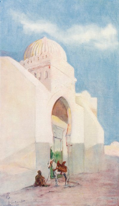 Eingang zur Moschee von Sidi Okbar, Kairouan von Augustine Fitzgerald