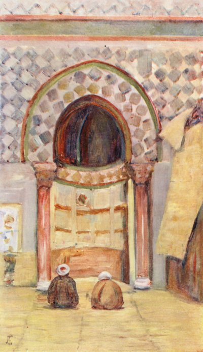 Das Mirhab in der Moschee von Sidi Okbar, Kairouan von Augustine Fitzgerald