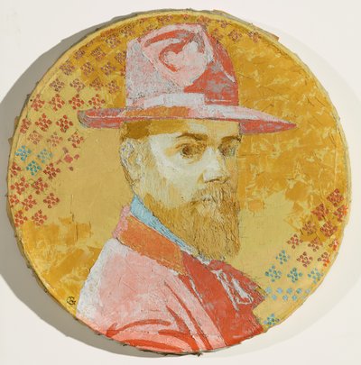 Selbstporträt mit Hut von Augusto Giacometti