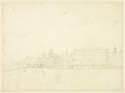 Studie für den Palast der Königin, St. James Park von Augustus Charles Pugin