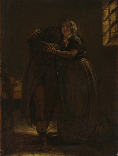 Studie für "Komm ruh dich in dieser Brust aus, mein eigenes geschlagenes Lieb" von Augustus Leopold Egg