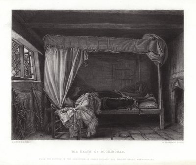 Der Tod von Buckingham von Augustus Leopold Egg