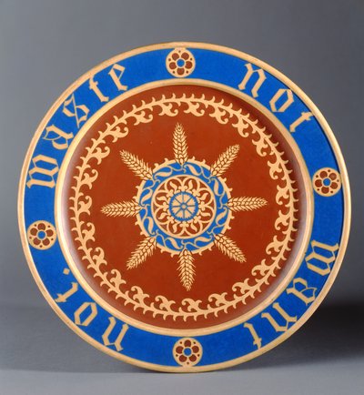 Brotplatte, hergestellt von Minton and Company, ca. 1849 von Augustus Welby Northmore Pugin