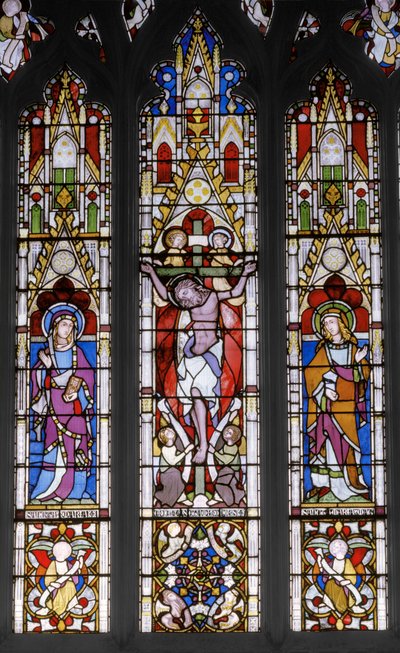 Kreuzigung mit Heiligen von Augustus Welby Northmore Pugin