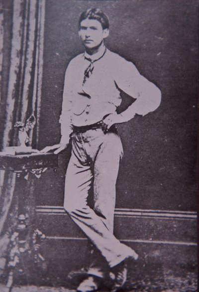 Mitglied der Kelly-Bande Steve Hart, der in den Flammen des Glenrowan Hotels starb, 28. Juni 1880 (s/w Foto) von Australian Photographer