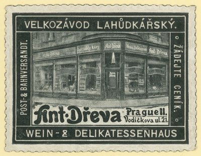 Anton Dreva Weinladen und Feinkost, Prag von Austrian School