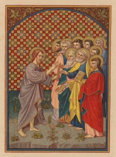 Christus gibt Petrus die Schlüssel des Himmelreichs von Austrian School