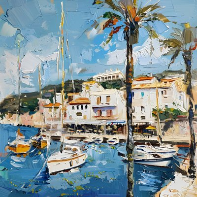 Mediterraner Hafenblick von Avanesova Elena