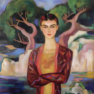 Serenes Frauenporträt von Avanesova Elena