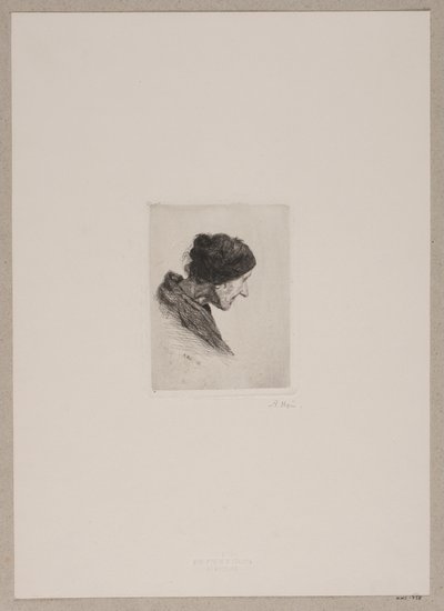 Frauenkopf. Profil nach rechts von Axel Hou