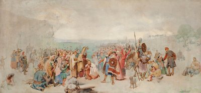 Die Taufe von Olof Skötkonung in Husaby durch Sigfrid von Schweden von Axel Kulle