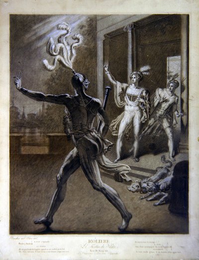 Don Juan und der Komtur, Illustration aus Akt IV Szene 12 von 