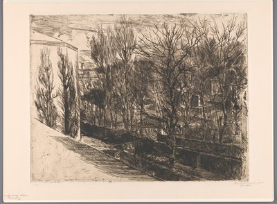 Blick aus meinem Atelier (Panorama) von Barbara Elisabeth van Houten (signed by artist)