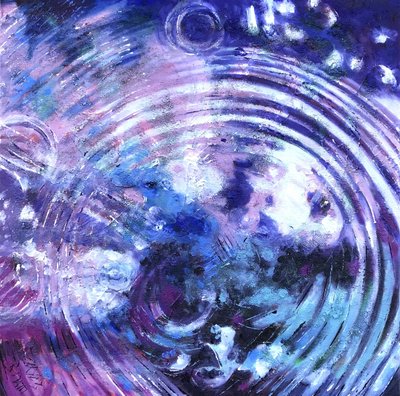 Wirbelnde blaue Energie von Barbara Piatti