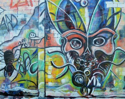 Lebendiges Graffiti-Monster von Barbara Piatti