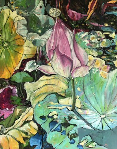 Lebendiger Lotus-Teich von Barbara Piatti