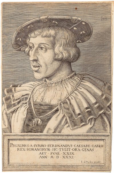 Porträt von Kaiser Ferdinand I, 1503-1564, 1531 von Barthel Beham