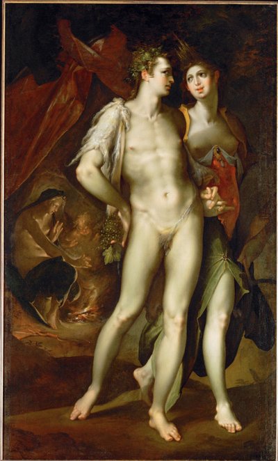 "Sine Cerere et Baccho friget Venus" 1590 von Bartholomaeus Spranger
