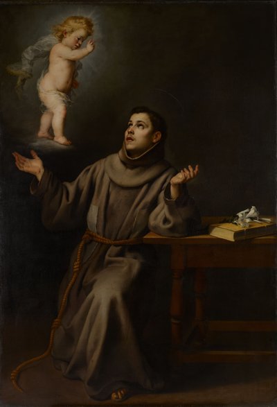 Die Vision des heiligen Antonius von Padua, 1652 von Bartolomé Esteban Murillo