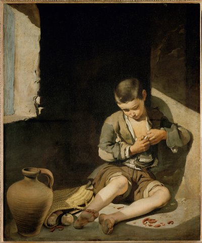 Der junge Bettler von Bartolome Esteban (school of) Murillo