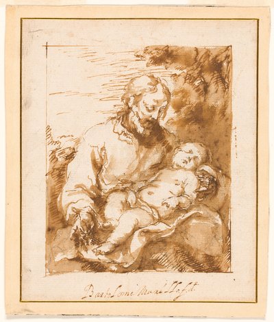 Heiliger Josef und das schlafende Christuskind von Bartolomé Esteban Murillo
