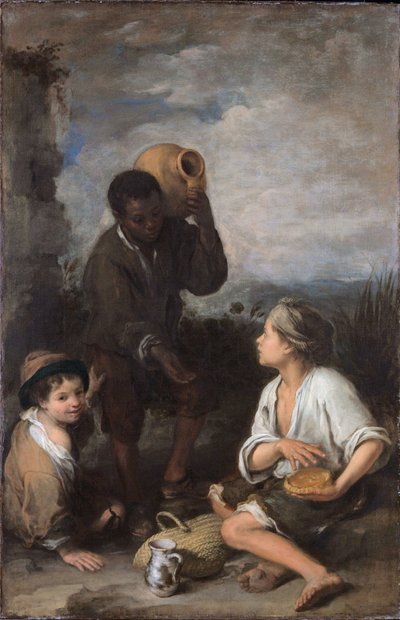 Drei Jungen von Bartolomé Esteban Murillo