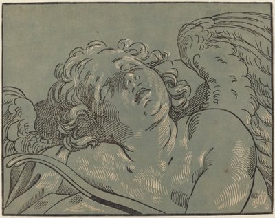 Schlafender Amor von Bartolomeo Coriolano after Guido Reni