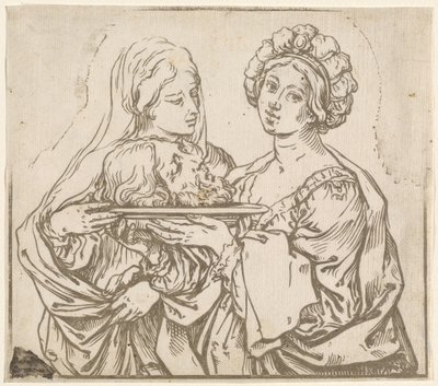 Herodias und Salome von Bartolomeo Coriolano after Guido Reni