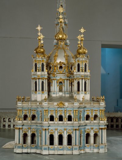 Projekt für das Kloster der Jungfrau der Auferstehung (Smolny) in Sankt Petersburg von Bartolomeo Franceso Rastrelli