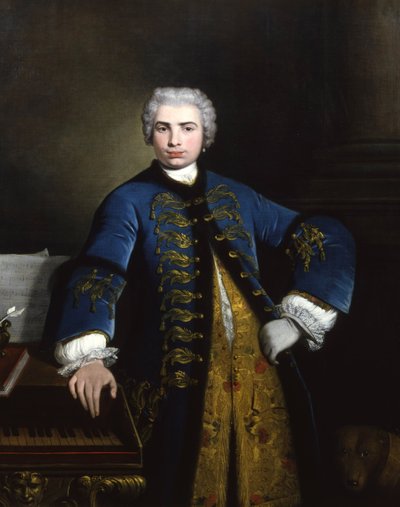 Porträt des Sängers Farinelli Carlo Broschi 1705-1782, 1734 von Bartolomeo Nazari